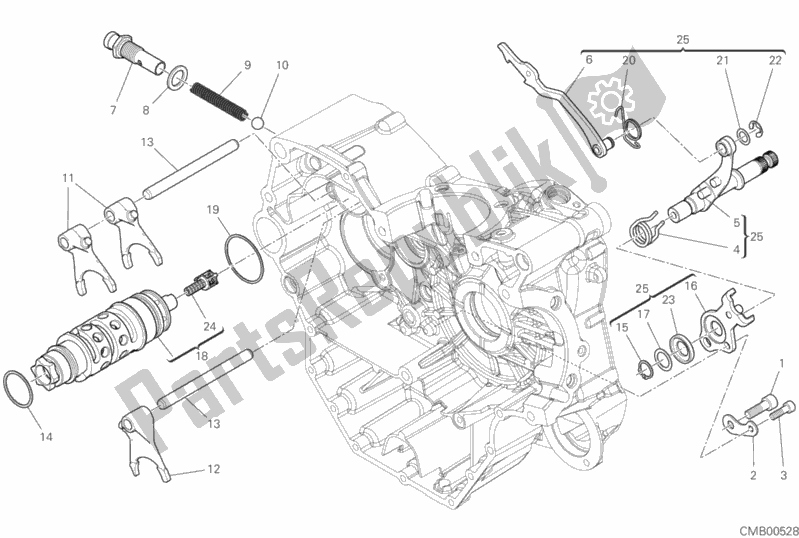 Todas las partes para Shift Cam - Horquilla de Ducati Hypermotard 950 2020